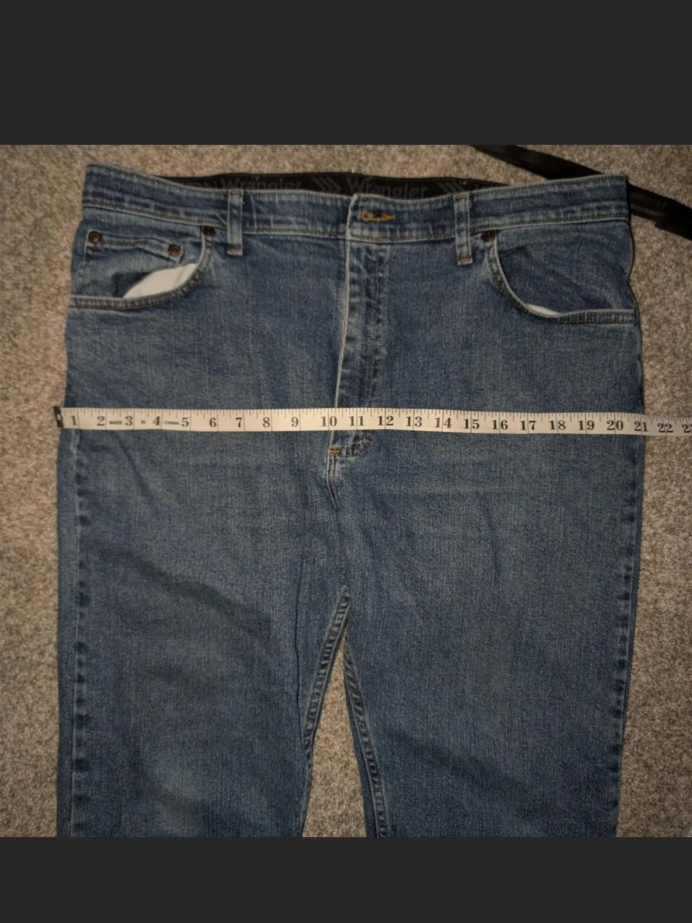 Wrangler Men's Straight Jeans Blue Denim